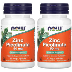 Zinco Picolinato 50mg Now Foods Zinc 60veg Caps 2un