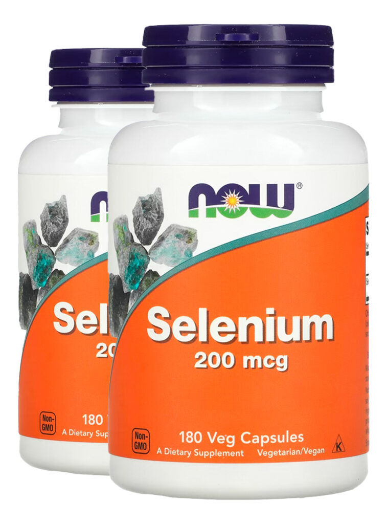 Selênio 200mcg Sem Fermento 180 Cáps Importado 2un Now Foods
