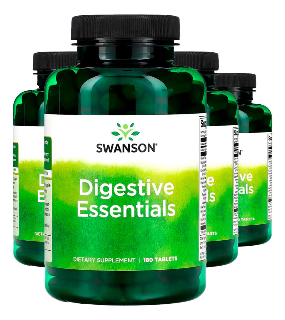 Enzimas Digestivas Swanson Essentials 180 Tabs Importado 4un