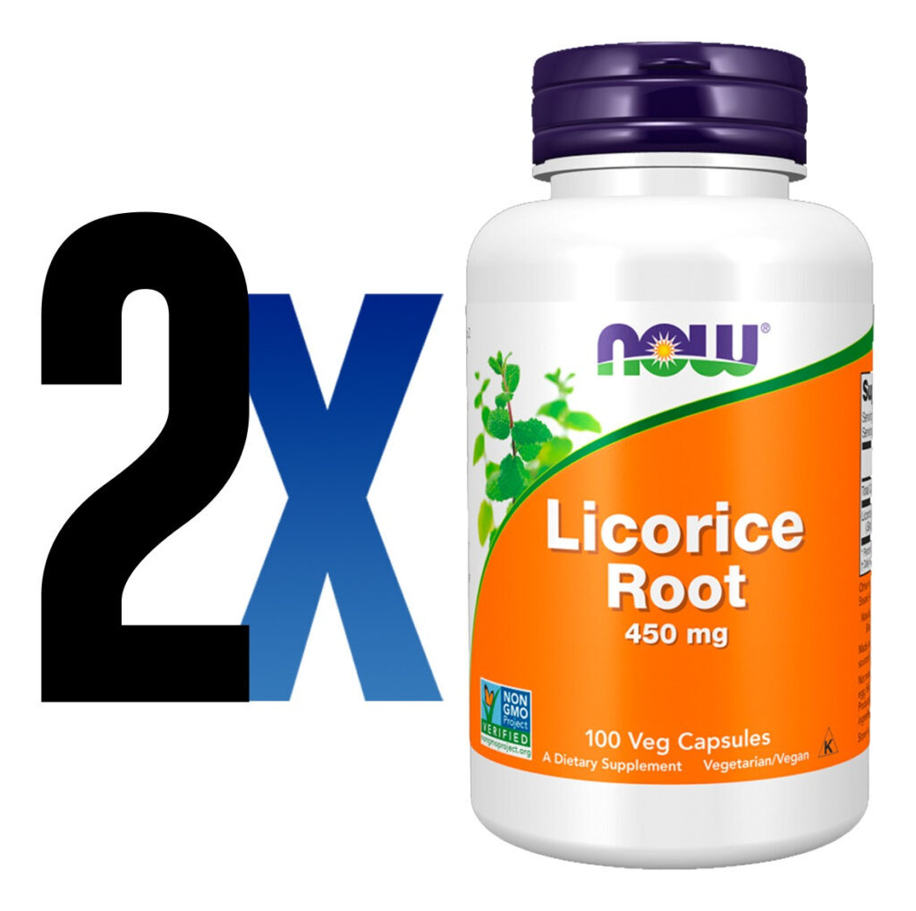 Raiz De Alcaçuz 450mg 100 Caps Importado 2un Now Foods - Imagem 2