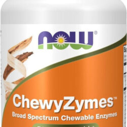 Suplemento Now Foods Enzimas 90 Comprimidos Mastigaveis Sabor Without Flavor