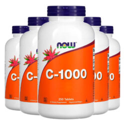 Vitamina C 1000mg+r. Mosqueta 250tab Importado 5un Now Foods
