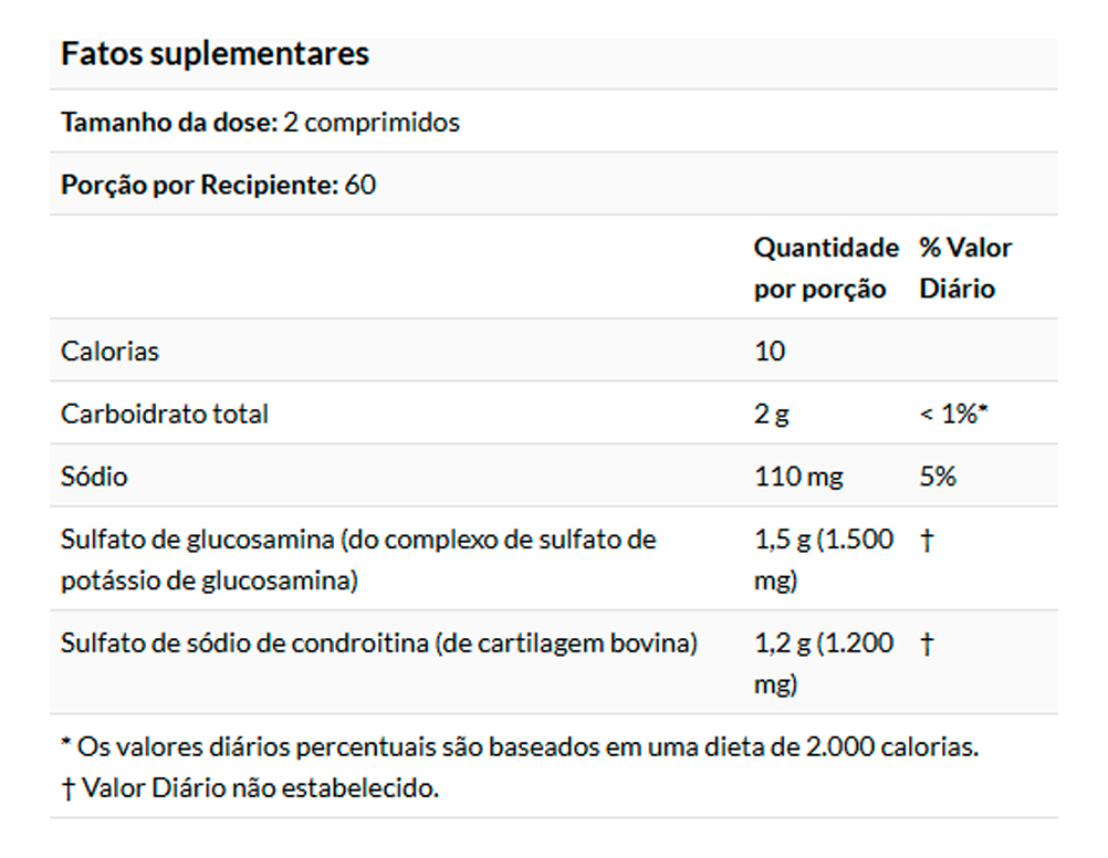 Glucosamina Condroitina Now Foods 120 Tablets Importado - Imagem 4