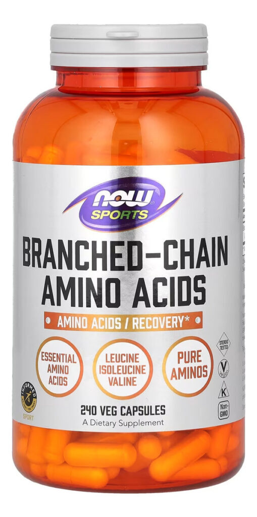 Aminoácidos De Cadeia Ramificada Now Foods Sports 240 Cápsulas, Sabor Sem Sabor