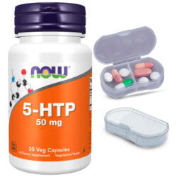 5-h-t-p 50mg Now Foods 30 Caps + Porta Cápsulas