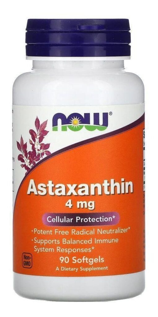Astaxantina (astaxanthin) Now Foods 4mg 90 Softgels