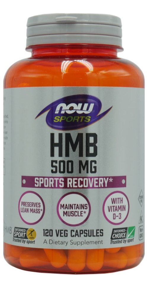 Hmb 500mg Now Foods Com Vitamina D3 120 Veg Caps 3un - Imagem 3