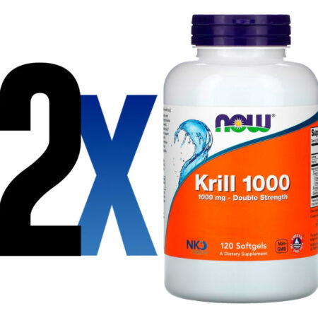 Óleo Krill 1000mg Dupla Força 120sft Importado 2un Now Foods - Imagem 2