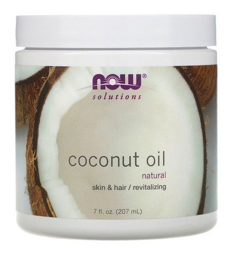 Óleo De Coco Natural 100% Puro 207ml Now Foods Importado