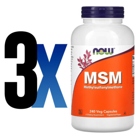 Msm 1000mg 240 Cápsulas Importado 3un Now Foods - Imagem 2