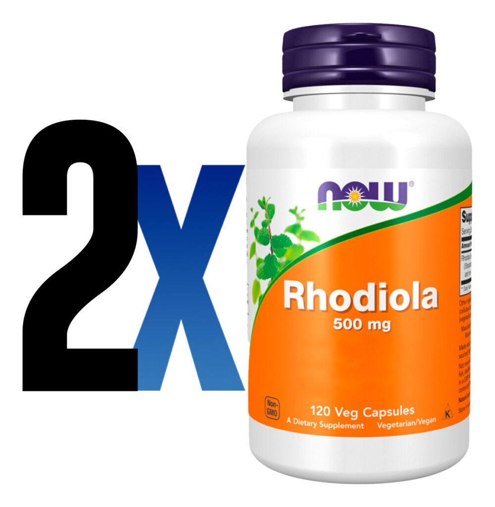 Extrato Rhodiola 500 Mg 120 Veg Cáps Importado 2un Now Foods - Imagem 2