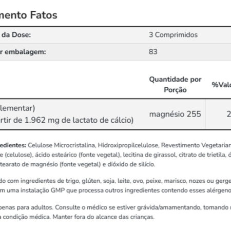 Cálcio Lactado Now Foods 250 Tablets + Porta Cápsulas - Imagem 4