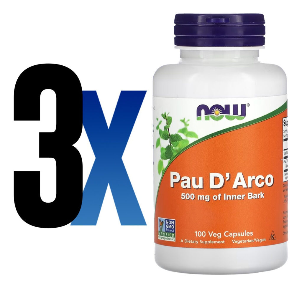 Pau D'arco 500mg 100 Cáps Importado 3un Now Foods - Imagem 2