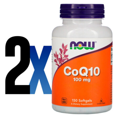 Coenzima Coq10 100mg 150 Softgels Importado 2un Now Foods - Imagem 2
