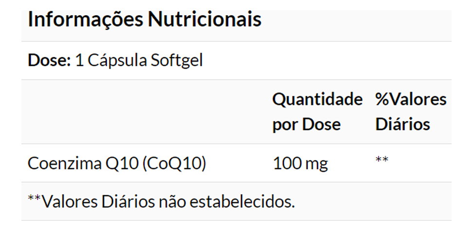 Now Foods Coenzima Coq10 100mg 50 Softgels / No Brasil - Imagem 3