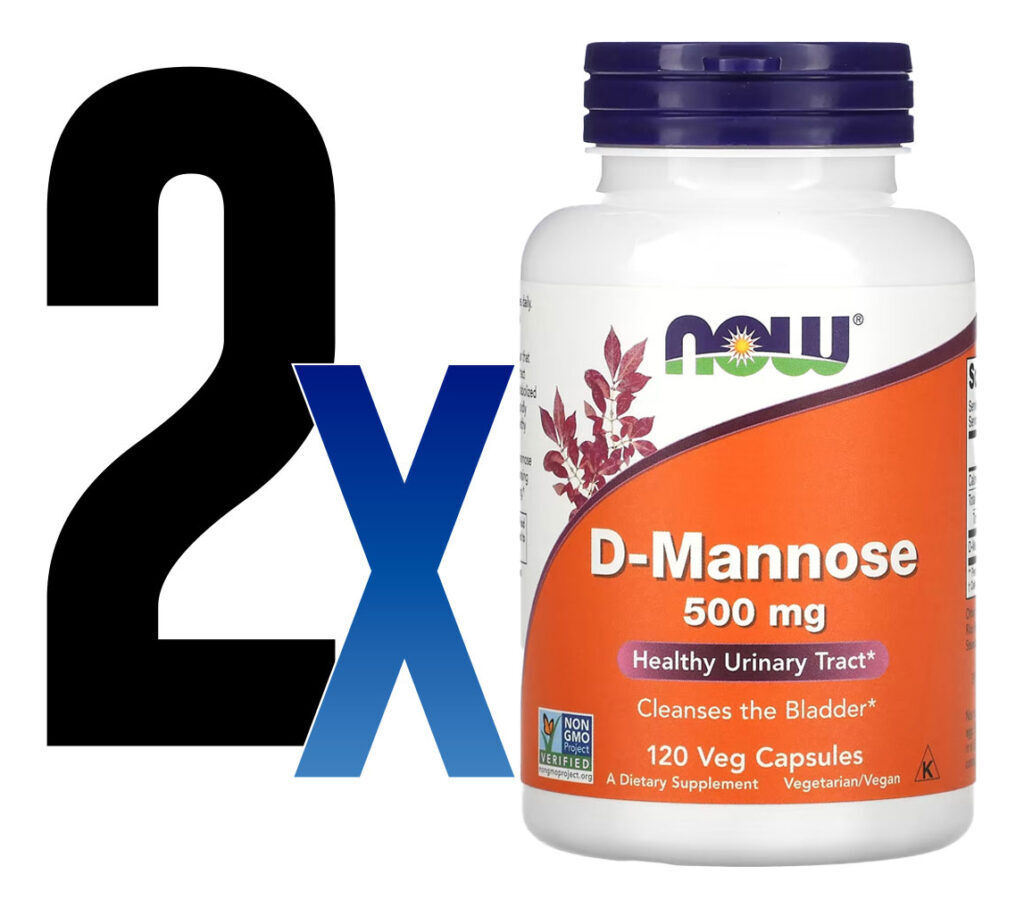 D-manose 500mg Now Foods 120veg Caps 2un Sabor Sem Sabor - Imagem 4