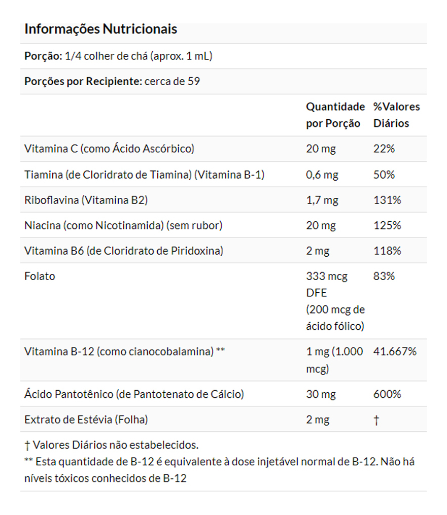 Complexo De Vitamina B-12 Now Foods 59ml + Porta Cápsulas - Imagem 4