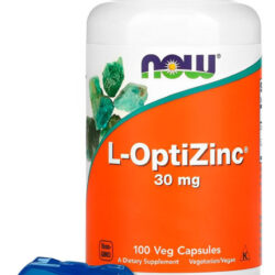 L-optizinc 30mg Now Foods 100 Veg Cápsulas + Porta Cápsulas