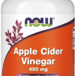 Vinagre De Maçã 450mg Now Foods Cider Vinegar 180 Veg Caps