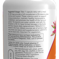 Vitamina B-100 Now Foods Complexo B 100cáps Importado 5un