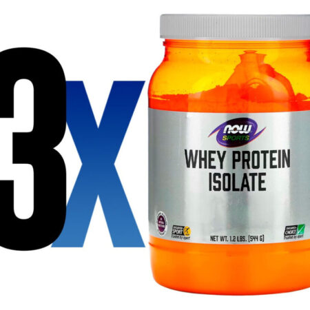 Whey Protein Isolado 544g Sem Sabor Importado 3un Now Foods - Imagem 2