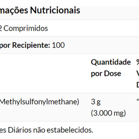 Msm 1500mg 200 Tablets Importado 5un Now Foods - Imagem 5