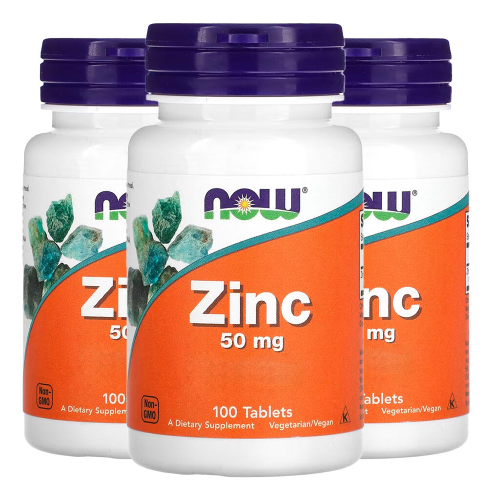 Gluconato De Zinco 50mg Now Foods 100 Tablets Importado 3un