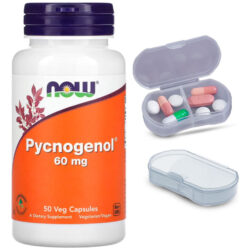 Pycnogenol 60mg Now Foods 50 Caps + Porta Cápsulas