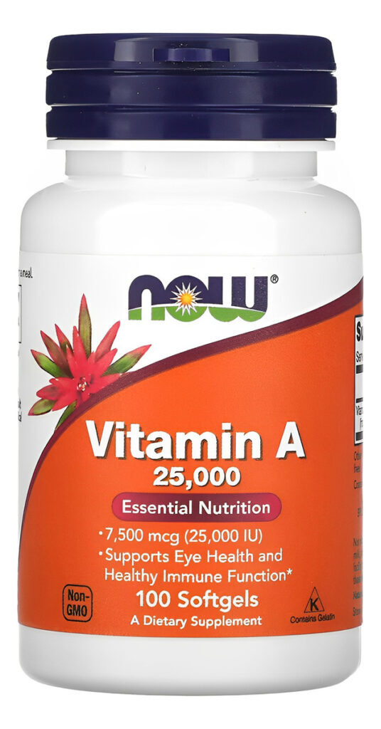 Vitamina A 7.500mcg Now Foods 100 Softgels Importado 4un - Imagem 5