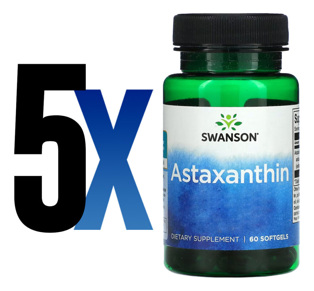 Astaxantina 4mg Swanson 60 Softgels Importado 5un - Imagem 2