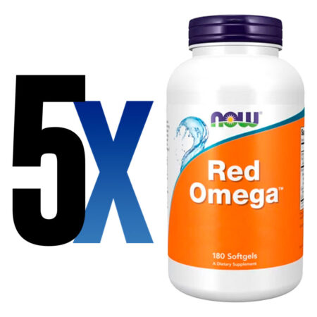 Óleo De Peixe Red Omega Now Foods 180 Sofgels Importado 5un - Imagem 2