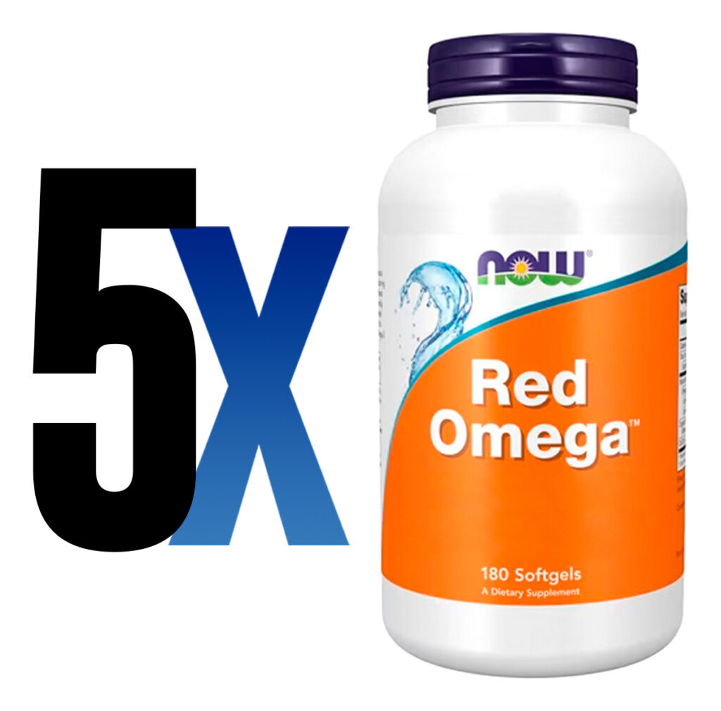 Óleo De Peixe Red Omega Now Foods 180 Sofgels Importado 5un - Imagem 2