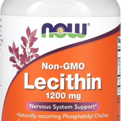 Lecitina Lecithin 1200mg Now Foods 100cap Softgels Importado