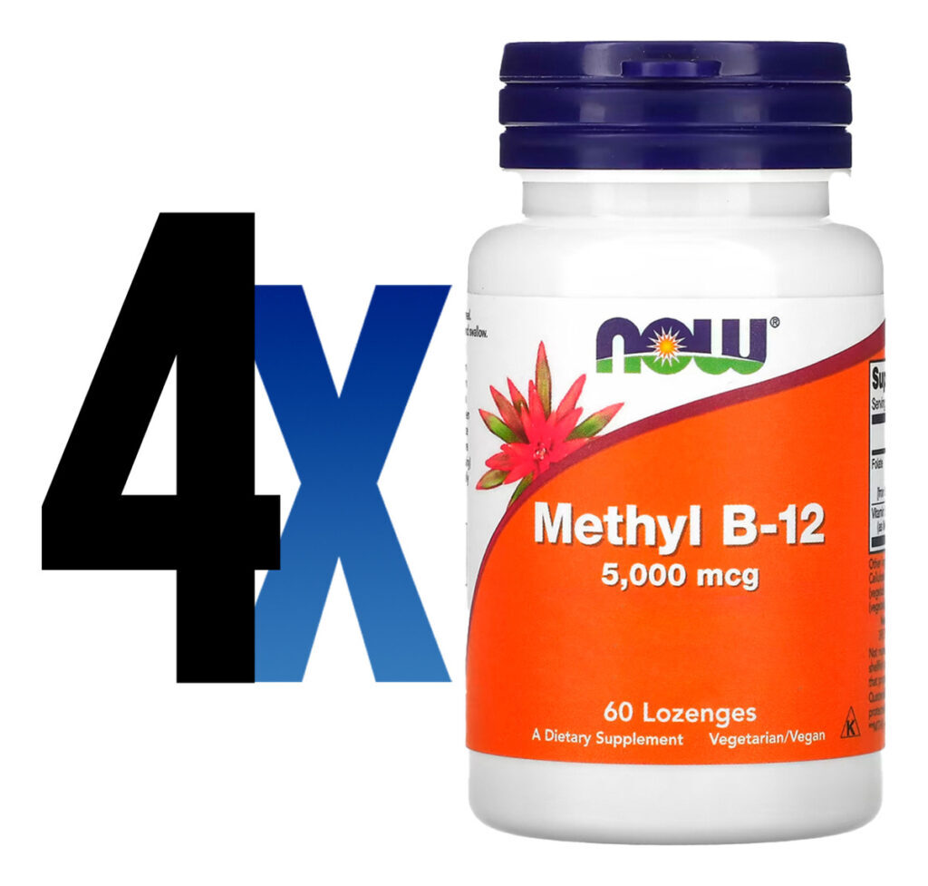 Metil B-12 5.000mcg Now Foods 60 Pastilhas Importado 4un - Imagem 2