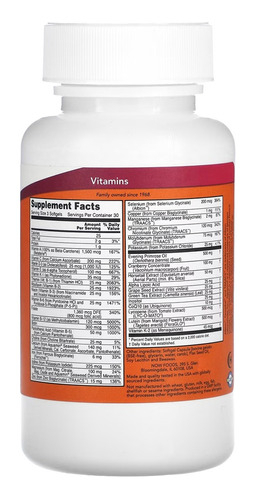 Multivitamínico Eve Mulheres Now Foods 90 Softgels Sabor Sem Sabor - Imagem 2
