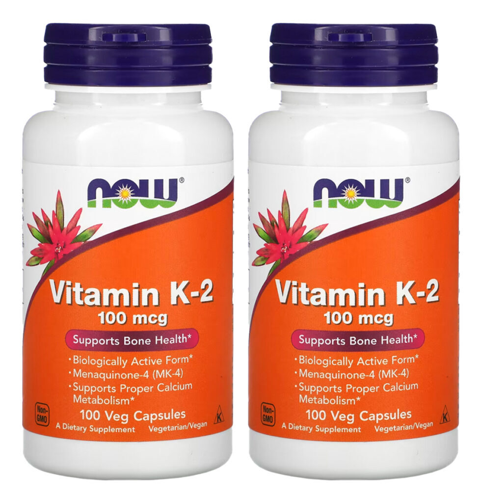 Vitamina K2 100mcg Now Foods 100veg Caps 2un