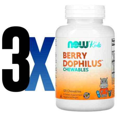 Berrydophilus Kids 120 Past Importado 3un Now Foods - Imagem 2