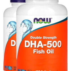 Dha Óleo De Peixe 500mg 180 Softgels Importado 2un Now Foods