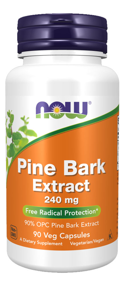 Extrato Casca Pinheiro 240mg Now Foods 90cáps Importado 3un - Imagem 5