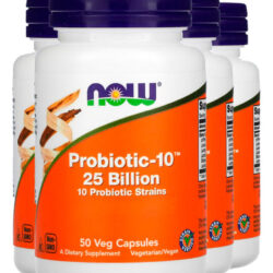 Probiótico10 25 Bilhões Ufc 50cáps Importado 4un Now Foods