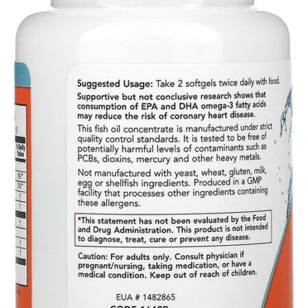 Ômega-3 Mol. Destilado Now Foods 30soft + Porta Cápsulas - Imagem 3