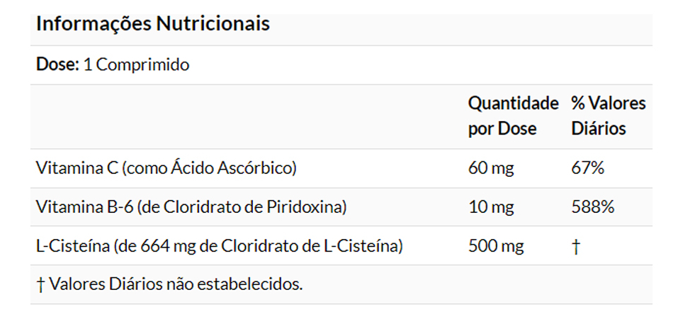 L-cisteína 500mg Now Foods 100 Tablets + Porta Cápsulas - Imagem 4