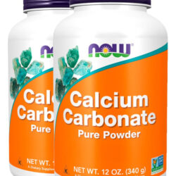 Carbonato Cálcio Pó 340g Importado 2un Now Foods