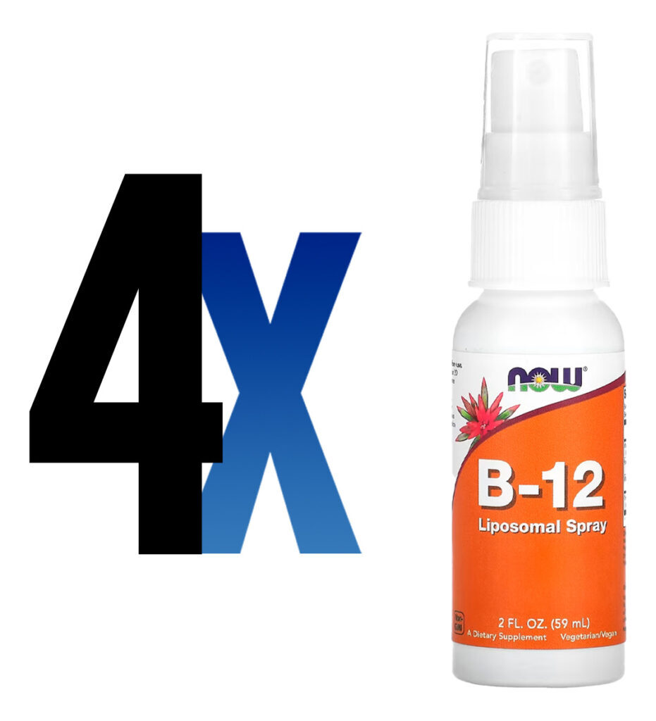 Vitamina B-12 Now Foods Spray 59ml Importado 4un - Imagem 2