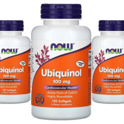 Ubiquinol 100mg Now Foods Forma Coq10 Ativa 120 Softgels 5un