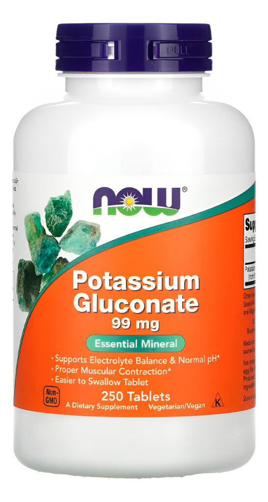 Gluconato Potássio 99mg Now Foods 250 Tabs Importado 3un - Imagem 5