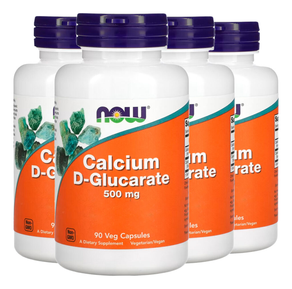 D-glucarato Cálcio 500mg Now Foods 90veg Caps Importado 4un