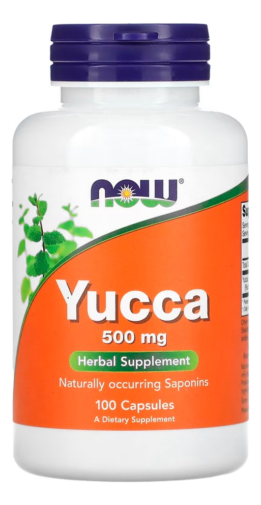 Yucca 500mg Now Foods 100 Cápsulas Importado