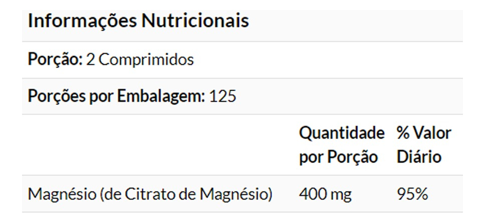 Citrato De Magnésio 200mg 250 Tab Importado 4un Now Foods - Imagem 5