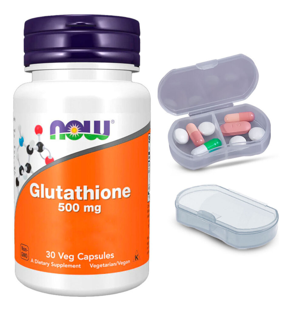 Glutationa 500mg Now Foods 30 Cáps + Porta Cápsulas